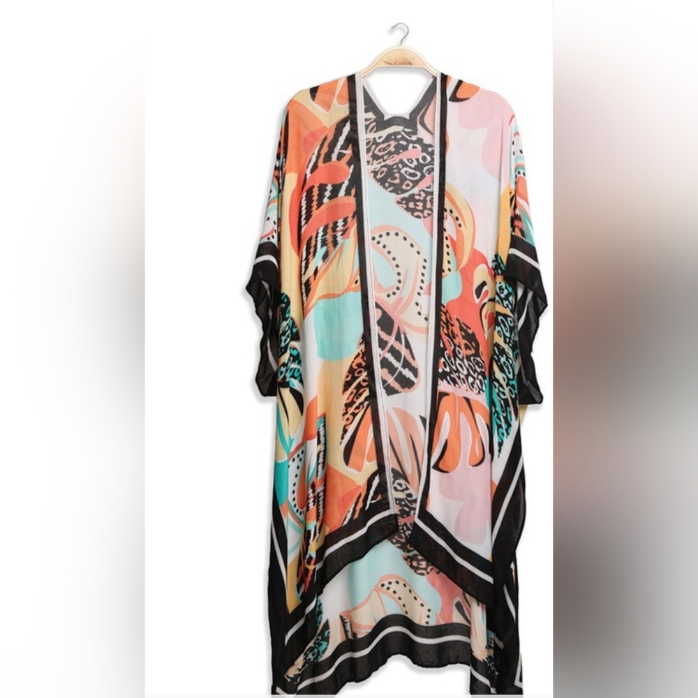 Tropical Leaves Kimono